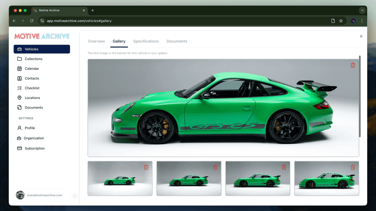 Adding a Vehicle