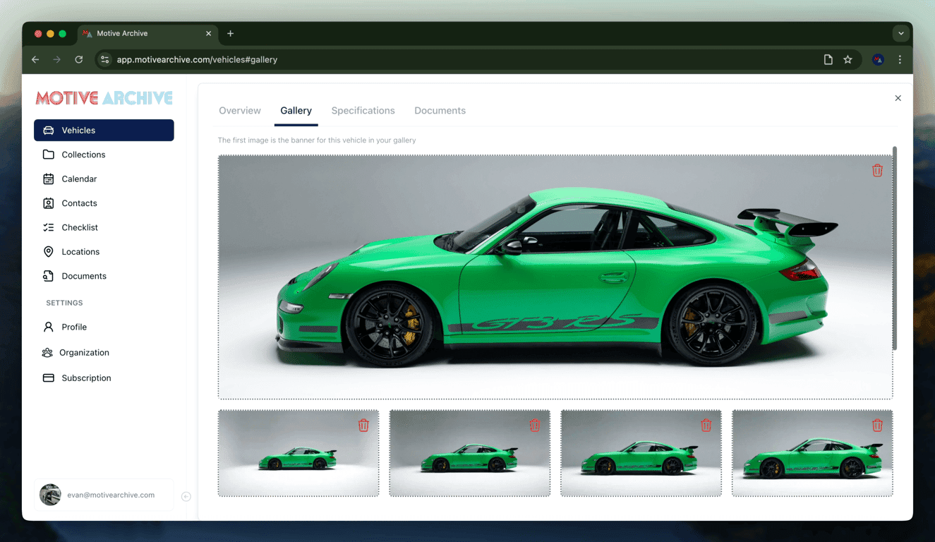 Adding a Vehicle