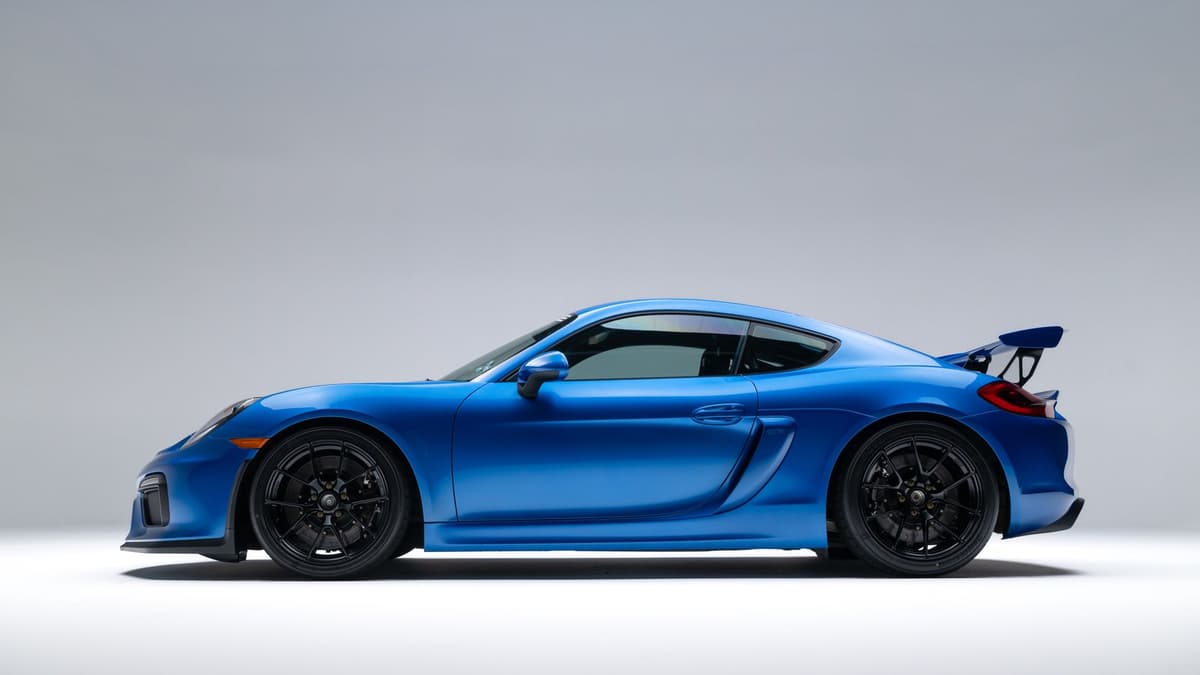 2016 Porsche Cayman GT4 in Sapphire Blue Now Live on Bring a Trailer