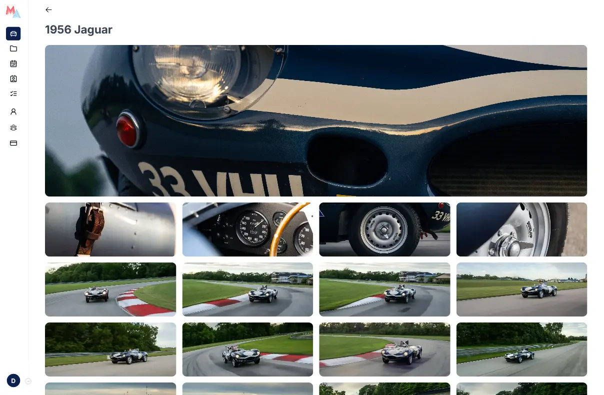 Car collection showcase